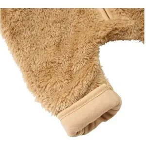 Bornino Plüschoverall Kapuze mit Ohren beige 74/80 unisex