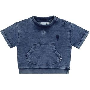 T-Shirt mit Bauchtasche denim
