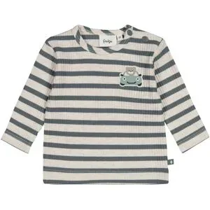 Shirt langarm Ringel Auto Bär Rippqualität