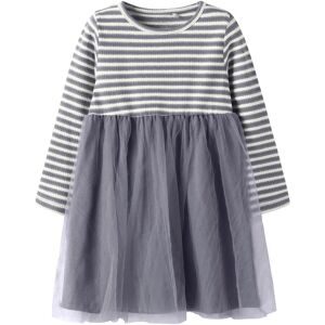 Kleid langarm Tüllrock Ringel