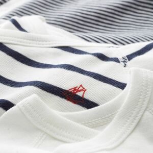 Petit Bateau - Body, langarm, Lot 54219, 6 Monate, Multicolor