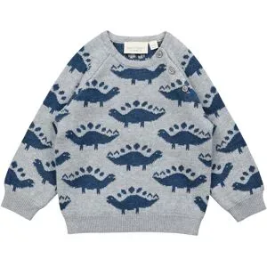 Sense Organics Pullover Dinos grau   blau   mehrfarbig 62/68