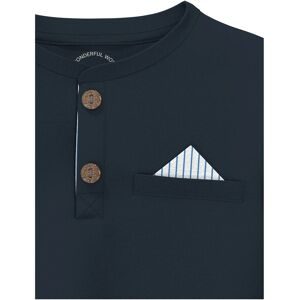 s.Oliver Henley-Shirt langarm 2in1 blau