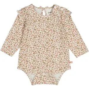 Body langarm Blumen Rüschen