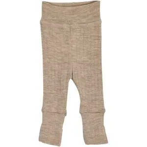 Wollhose mit Klappfuß Rippqualität Merinowolle