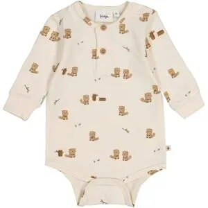 Henley-Body langarm Biber