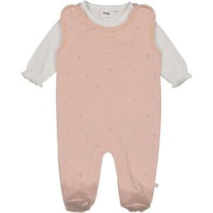 Feetje Strampler-Set Blumen rosa