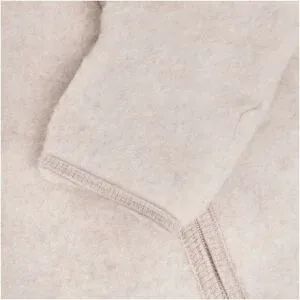 Wollfleece-Overall mit Klappbündchen und Kapuze mit Ohren Merinowolle