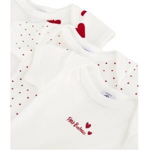 Petit Bateau - Triopack, Bodys, kurzarm, 12 Monate, Rot