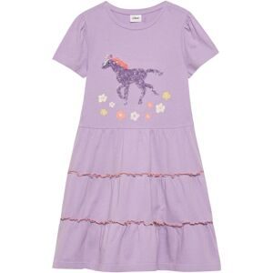 Kleid kurzarm Pferd Rüschen