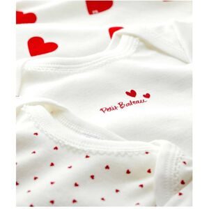 Petit Bateau - Multipack, Bodys, kurzarm, 24M, Weiss Bedruckt