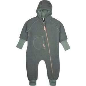 Wollwalk-Overall mit Kapuze und Klappbündchen