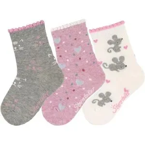 3er-Pack Socken Maus