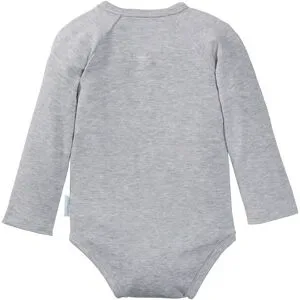 baby-walz 2er-Pack Wickelbodys langarm grau 62/68 unisex