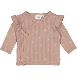 Ajour-Wickelshirt langarm Blumen Rüschen