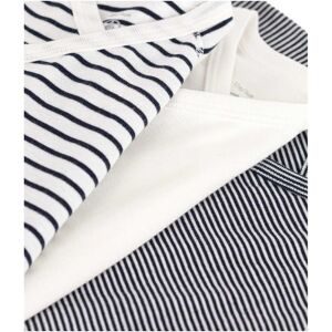 Petit Bateau - Triopack, Bodys, kurzarm, 3 Monate, Multicolor