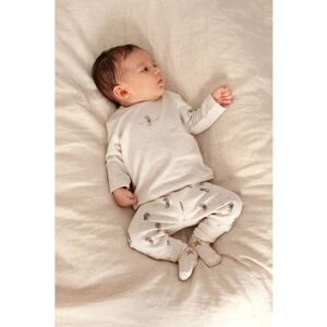 Feetje Jogginghose Seepferdchen Rippqualität beige   grau unisex
