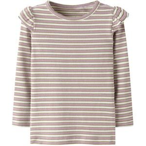 Shirt langarm Ringel Rippqualität