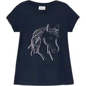 T-Shirt Pailletten-Pferd