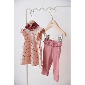Feetje Kleid mit Flügelarm Marienkäfer Rüschen rosa   rot