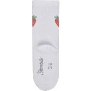 Sterntaler Socken Rippqualität Erdbeere weiss 17/18 unisex