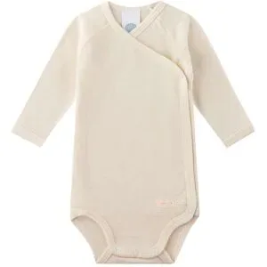 Sanetta Wickelbody langarm Wolle/Seide natur