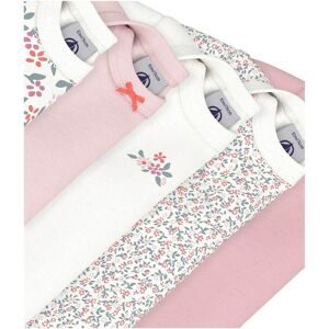 Petit Bateau 5er-Pack Bodys langarm Blumen rosa   mehrfarbig