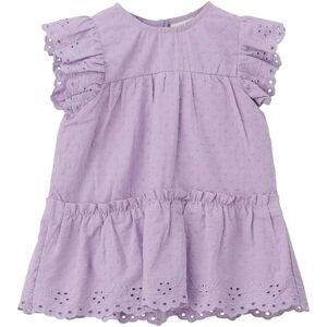 Kleid Flügelarm Lochstickerei