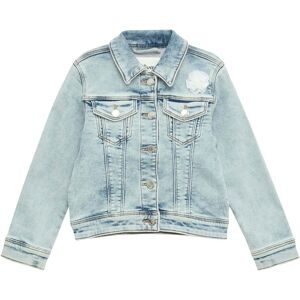 Jeansjacke Tüll-Blume