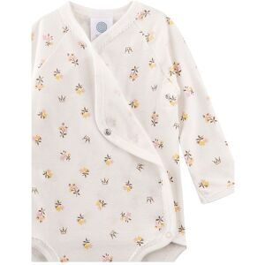 Sanetta Wickelbody langarm Blumen natur