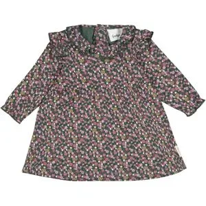 Kleid langarm Blumen Rüschen