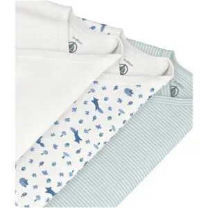 Petit Bateau 3er-Pack Wickelbodys langarm Ringel Fuchs natur   mehrfarbig unisex