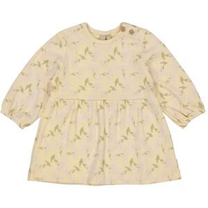Kleid langarm Blumen Rippqualität