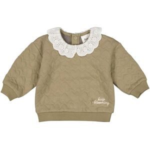 Sweatshirt mit Kragen Herzen gequiltet