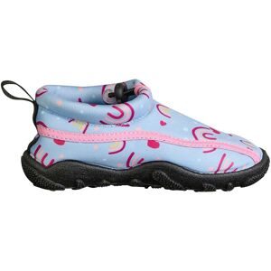 Sterntaler Aqua-Schuhe mit Kordelstopper Regenbogen hellblau   rosa 21/22