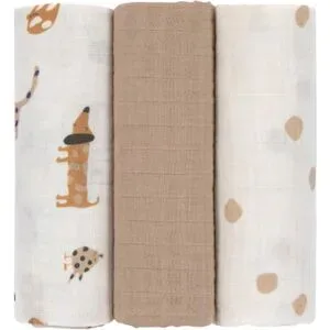 3er-Pack Mullwindeln 85x85 cm