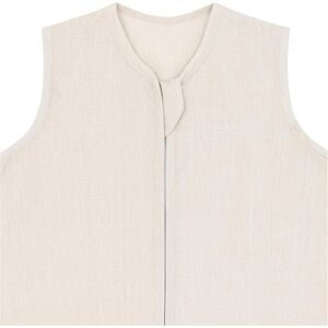 emma & noah Sommer-Sleepoverall Leinen 0.5 TOG beige unisex