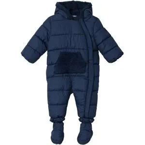 Steppoverall mit abnehmbarem Fuß und Plüschfutter