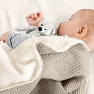 babybay Kuscheldecke Waffelpiqué 75x100 cm braun unisex