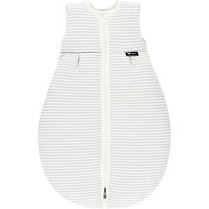 Alvi® Kugelschlafsack MÄXCHEN THERMO - STRIPES in hellgrau in Gr. 80