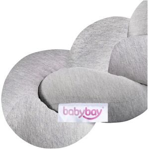 babybay Nestchenschlange Jersey geflochten 200 cm grau unisex
