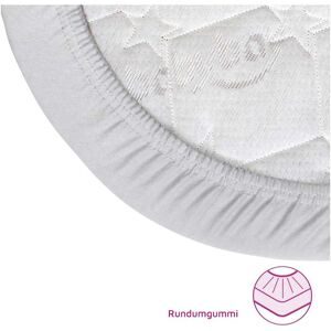 babybay 2er-Pack Jersey-Spannbetttücher Deluxe für Beistellbett Original grau unisex