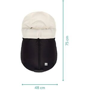 babycab Winterfußsack Naryn für Tragewanne, Babyschale schwarz unisex