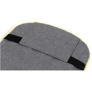 babycab Winterfußsack Lammfell Lille für Kinderwagen, Buggy grau unisex