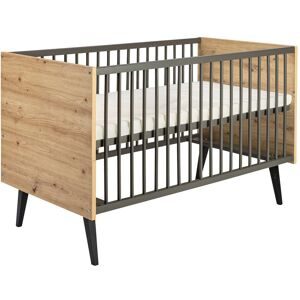 3-tlg. Babyzimmer Morris Oak mit 3-türigem Kleiderschrank