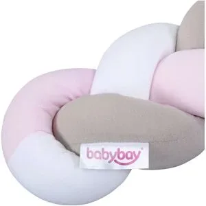 babybay Nestchenschlange Jersey geflochten 180 cm rosa unisex