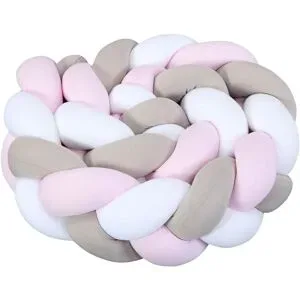babybay Nestchenschlange Jersey geflochten 200 cm rosa unisex
