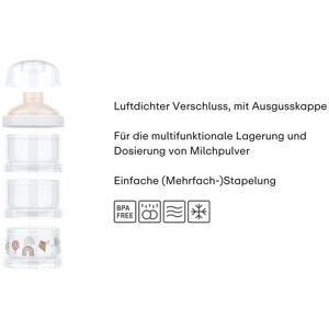 Mepal X Little Dutch 3-tlg. Milchpulver-Portionierer mehrfarbig unisex
