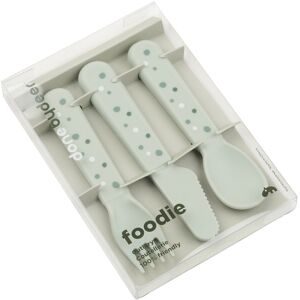 Done by Deer 3-tlg. Besteck-Set Foodie gruen unisex