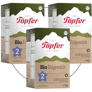 3er Pack Bio Folgemilch 2  600 g